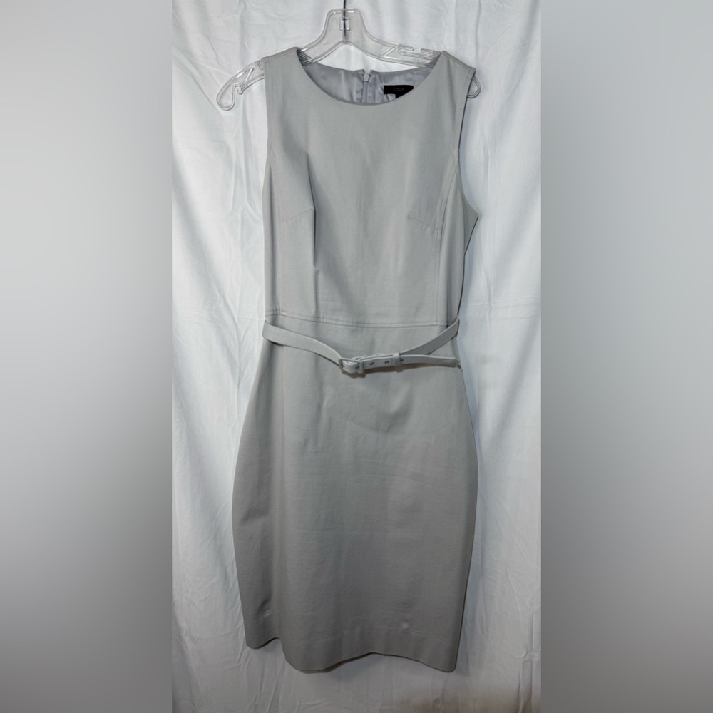 ⭐️ J.Crew Tall Belted Sheath Dress in Two-Way Stretch cotton 10T